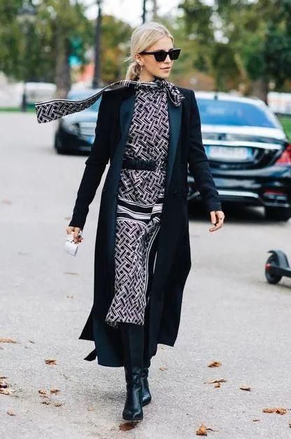  搭配大衣|你穿大衣+靴子的样子，真的时髦极了！