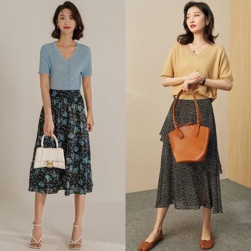 公式|今夏“碎花半身裙”火了!掌握这些穿搭公式,优雅吸睛,稳居C位