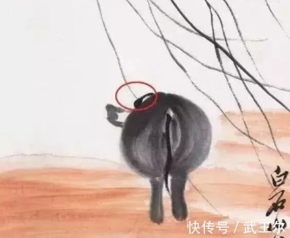 水牛@齐白石的无头水牛图,为啥能卖出1千万?专家称:放大后再看