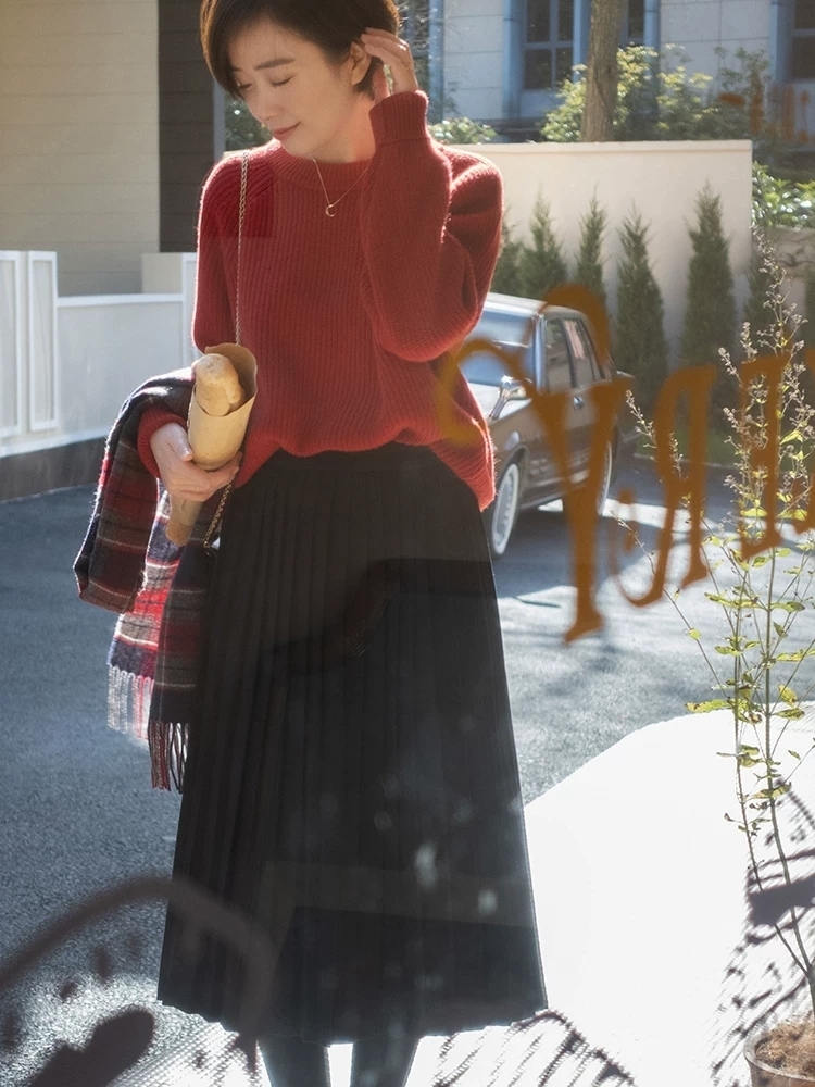 西装裤|针织衫怎么穿保暖又高级?借鉴这几组穿搭,洋气温柔又显气质