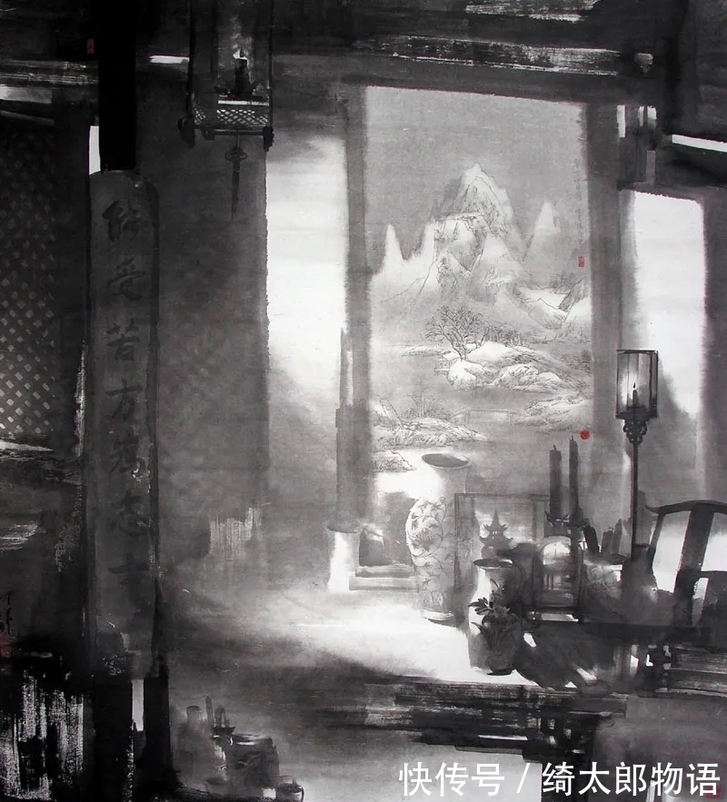 陈辉!有光影的水墨山水画,见过吗?