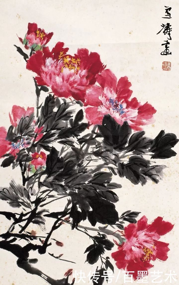 小写意|唯有牡丹真国色！小写意牡丹画150幅，美醉了