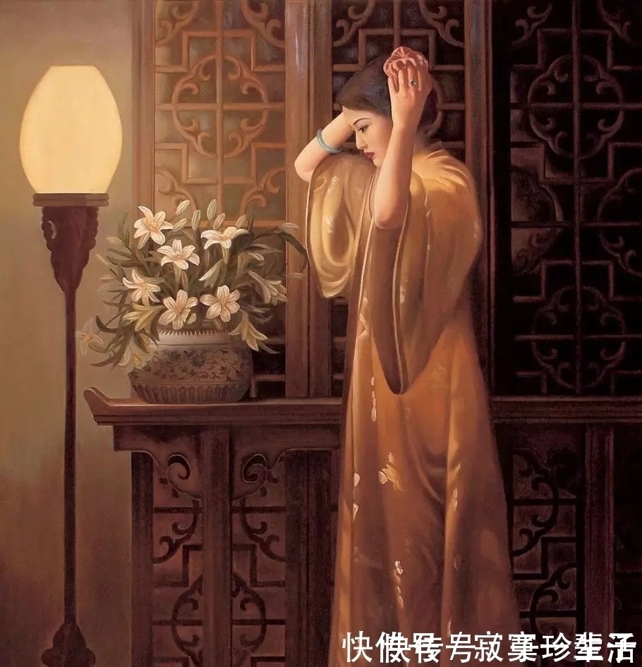 陈逸飞$也只有他的油画,能将传统东方女性的美表现得淋漓尽致