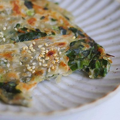 手抓饼|韭菜虾米薄饼