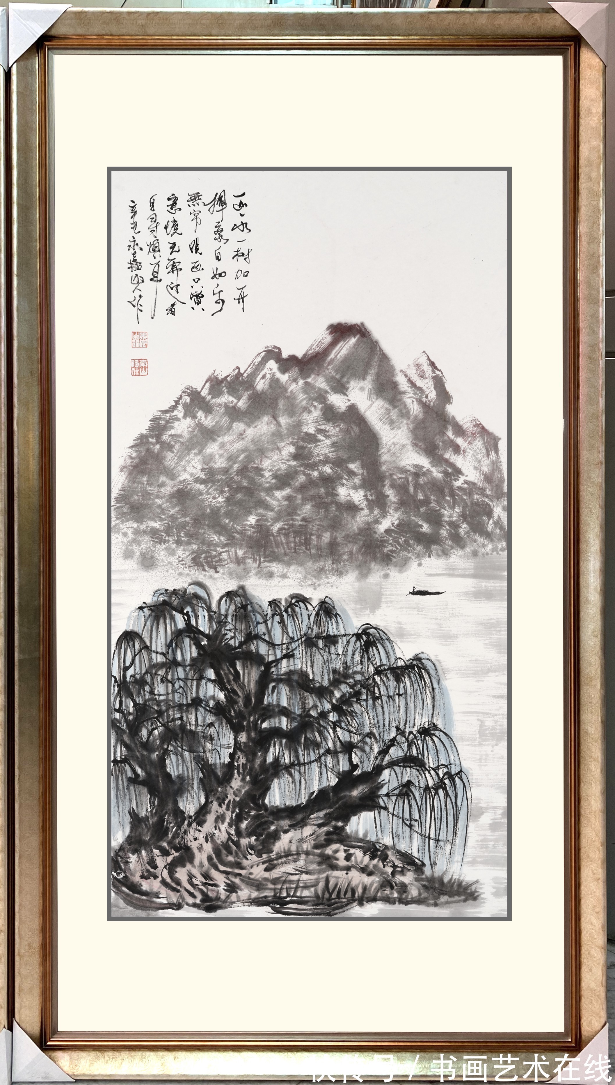 墨画@引发艺术圈内人士关注的正是中国当代山水画大师朱祖国