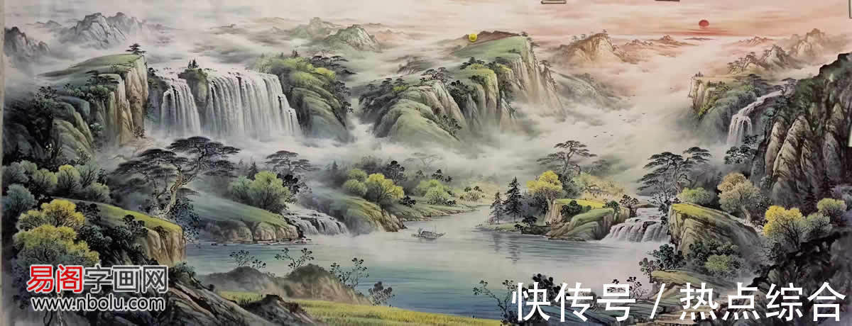 杨天佑@梁海波:师法自然,创造灵动彩墨山水