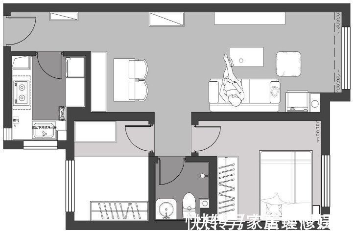 小两房|60后大叔的养老房，花6万简装70㎡的小两房，简洁清爽住起来顺心