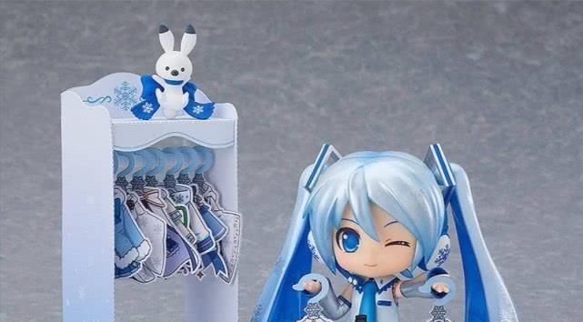 初音未来|初音未来推出雪未来粘土人,笑脸、认真脸和眨眼脸哪个萌到你