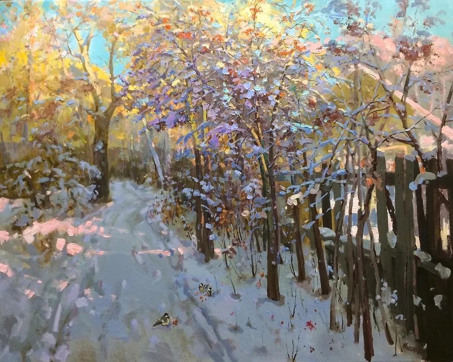 米沙金!俄罗斯画家米沙金的风景油画,美的不要不要的!