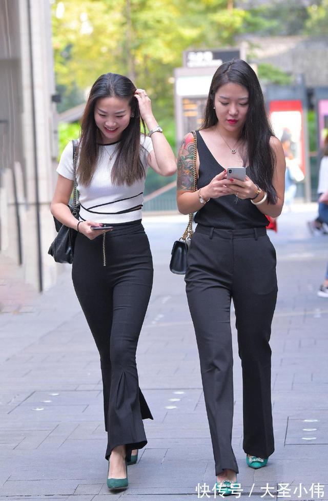 穿搭|美女街拍:时尚的女生,简约又显个性的搭配,穿出了简单又时髦的美