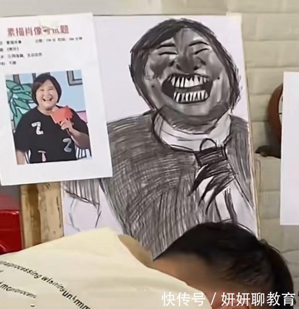 贾玲!美术生画贾玲素描头像,被网友称为“灵魂画师”,直言赶紧换专业