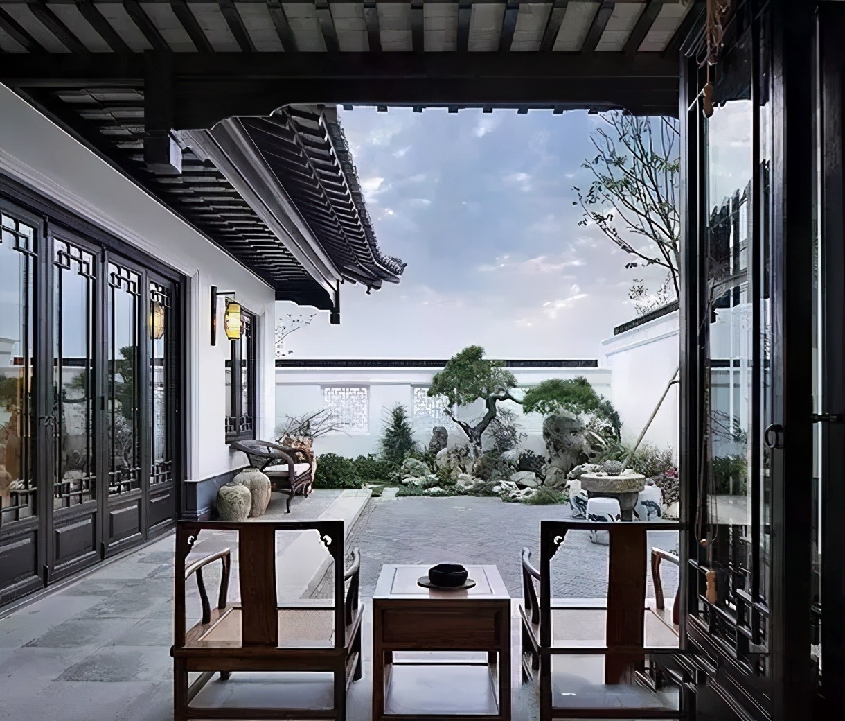 优雅|传统庭院,庄重与优雅的双重气质!