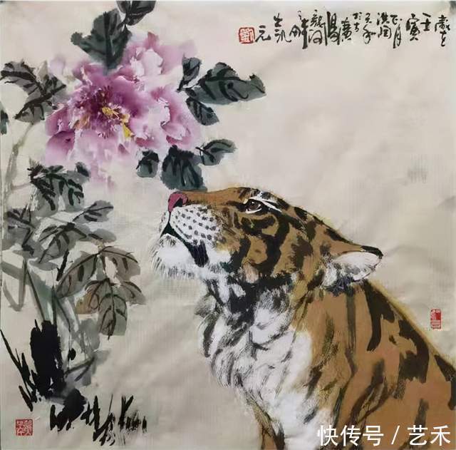 美展&刘金凯画虎