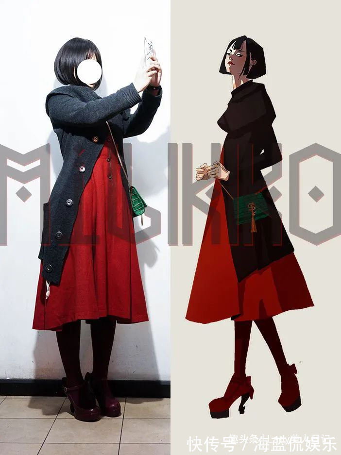 搭配|现实版vs漫画装!对比漫画版的完美造型,现实版你打几分