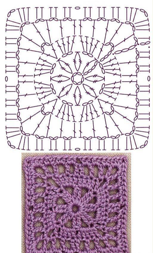 55款钩编平面花片图解，各个形状都有，以后钩什么都可以！收藏