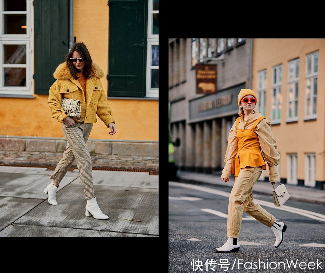 时髦人的秋冬，没点吸睛色彩怎么行
