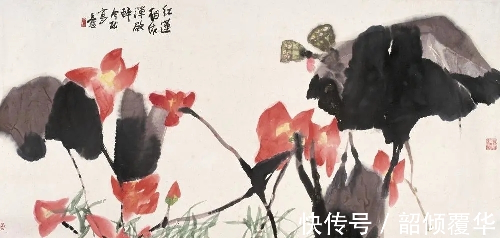 花鸟画|浓墨重彩|冯今松花鸟画