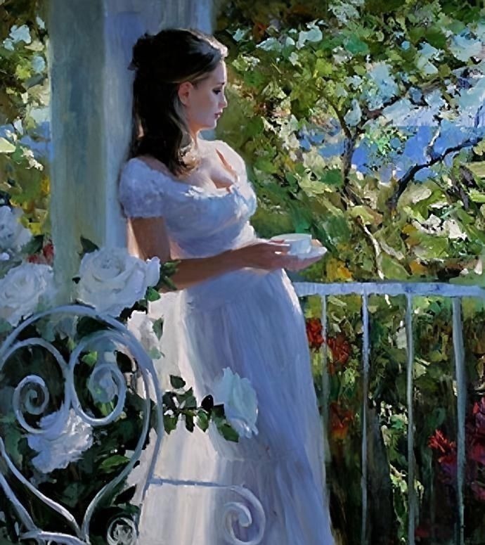 俄罗斯!人体艺术——俄罗斯画家人体油画中的美女娇艳如花