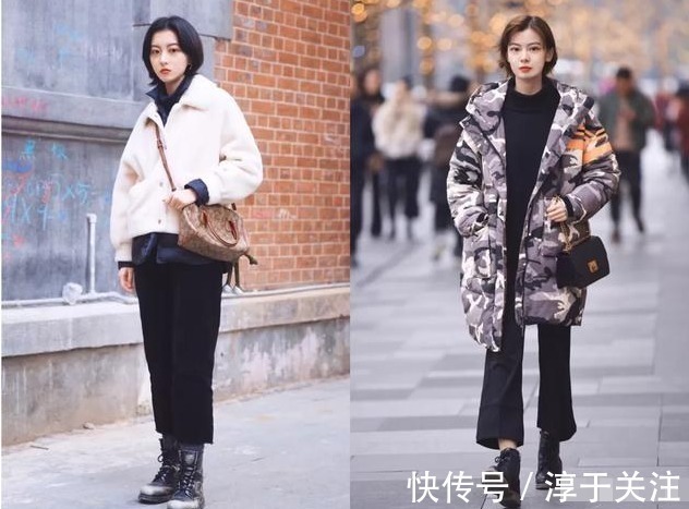 大衣 一双鞋子过一冬,马丁靴的功劳真大,显脚小还百搭,省心还省钱