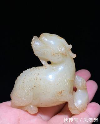 白玉@清乾隆 和田玉籽料 白玉 心中有佛 兰花诗文