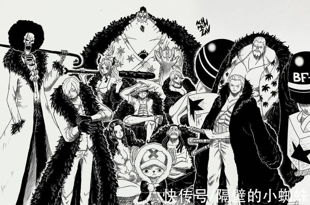 小蜘蛛|海贼王:粉丝画出大和上船后的样子,沦为新团宠,当路飞的坐骑