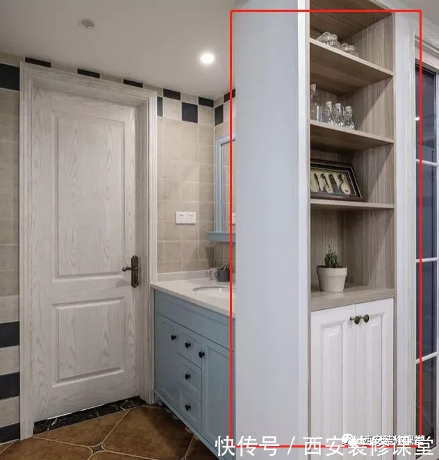 空间|牺牲墙体镶嵌收纳柜,实用而且好看