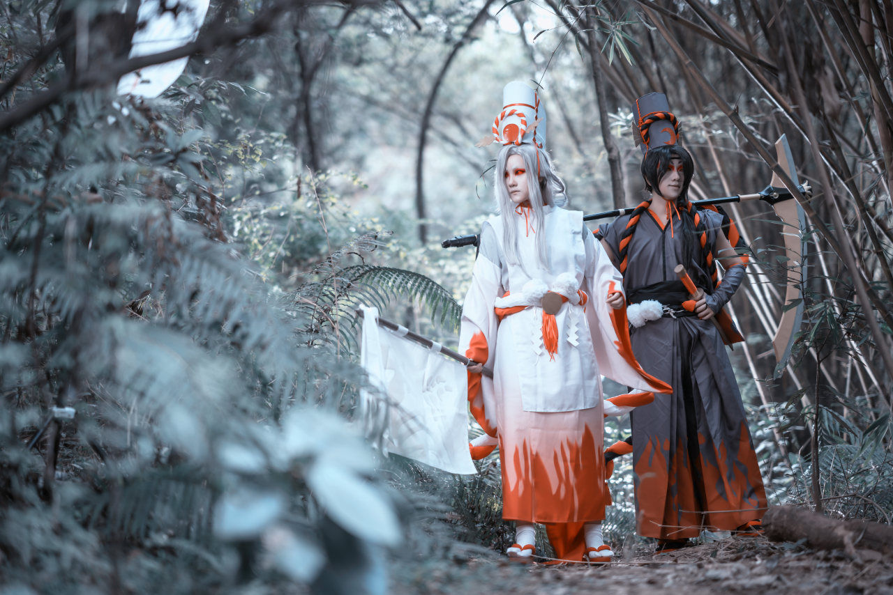 阴阳师|阴阳师鬼使黑白Cosplay