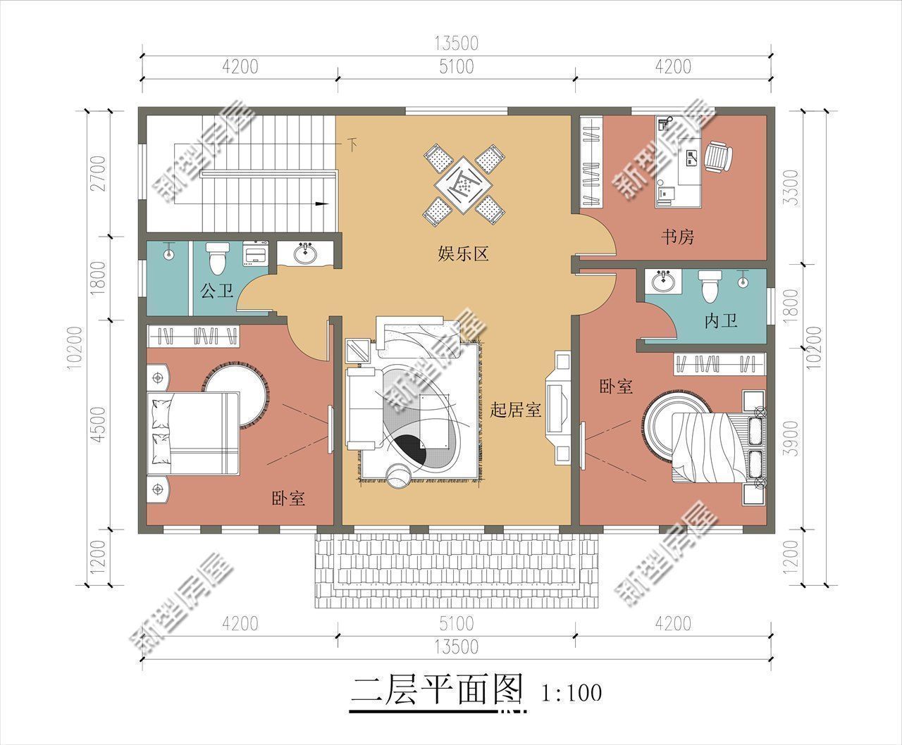 占地面积|占地100多平，多卧室设计，这样的农村别墅25万能盖起来吗？