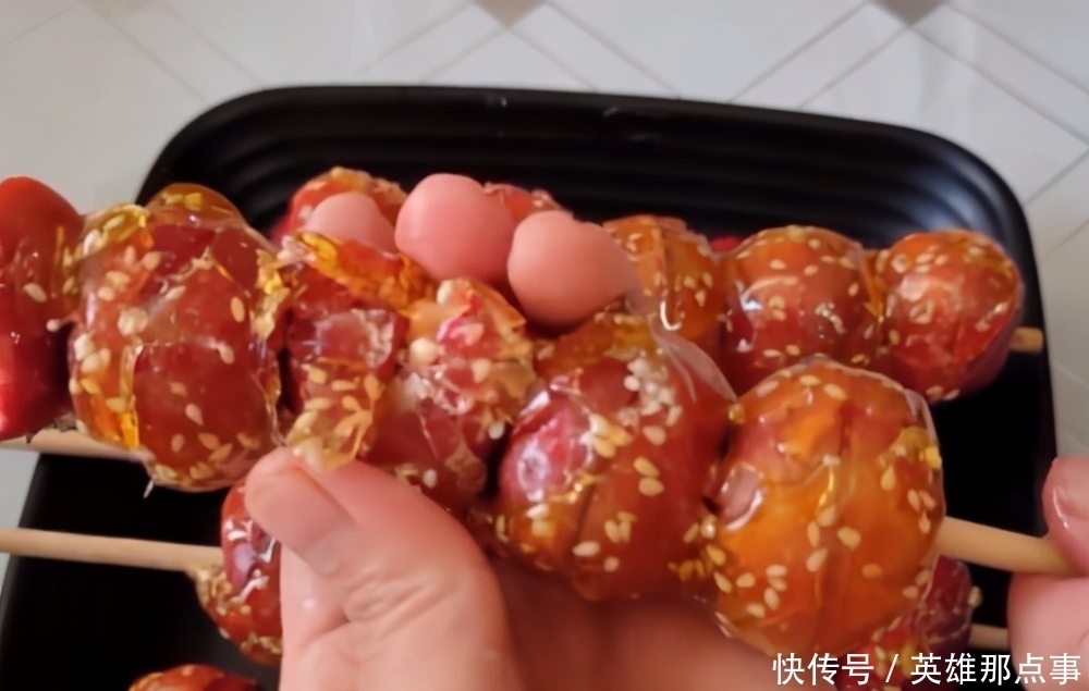 山楂|冰糖葫芦的简单做法,酸甜脆口,不粘牙