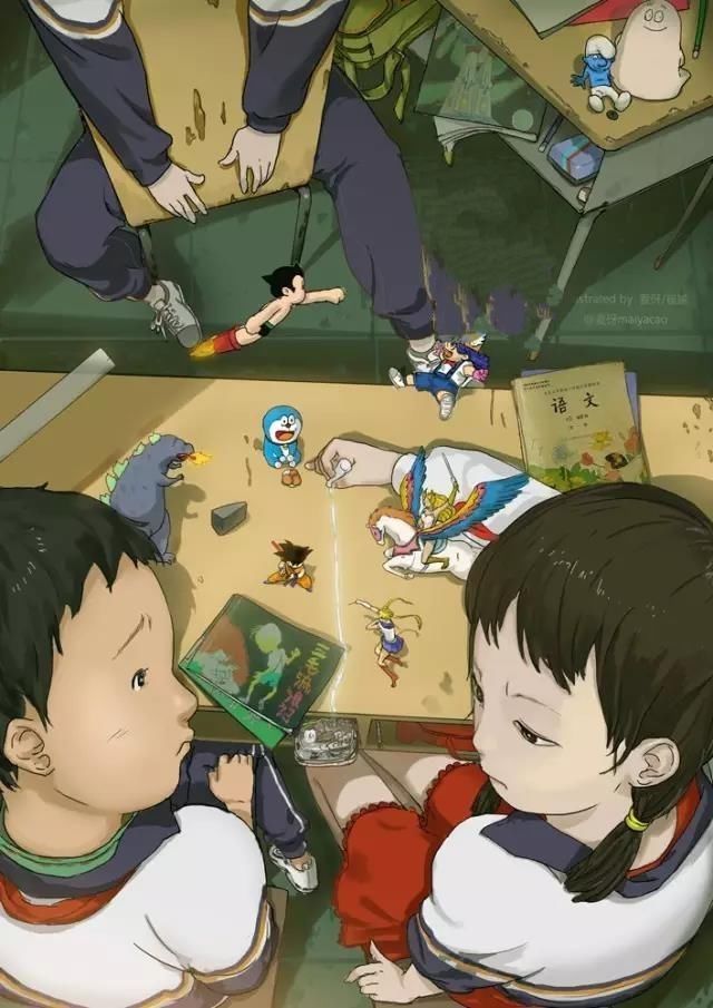 插画|一组让80、90后泪流满面的插画,看着看着就沉默了