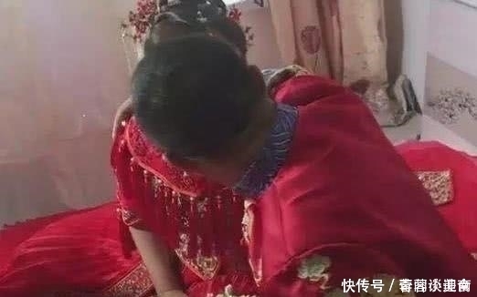 新娘家|去新娘家接亲,掀开新娘头纱时吓得后退两步,这是哪来的老妖婆