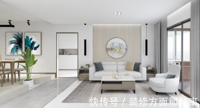 卧室|139平现代三居室,简单?的?刷白也能这么高级