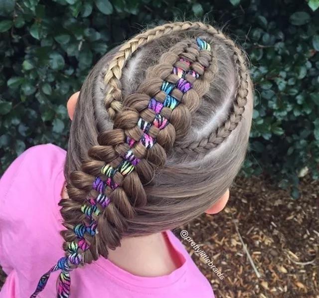 编发 72款好看的儿童编发,有闺女了就要给她编这样的发型,宝妈快收藏