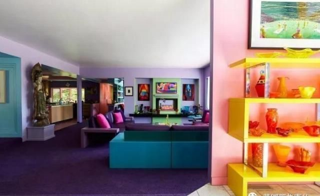 色彩|美国艺术家把自家改造成彩虹屋这色彩,意外的辣眼好看啊