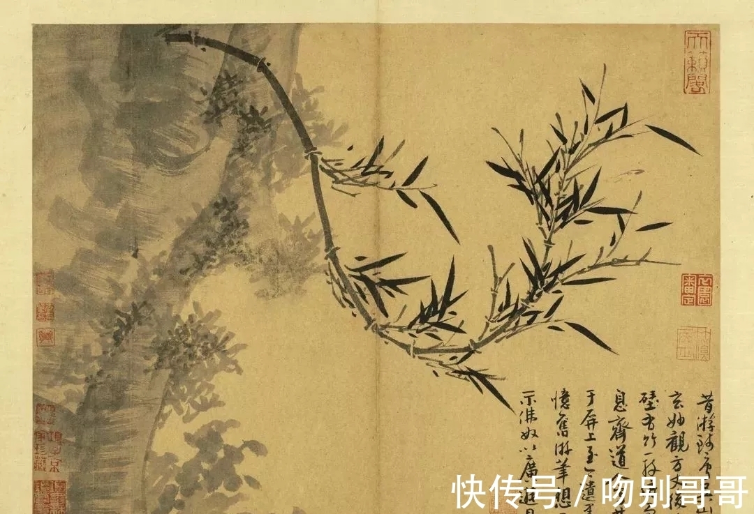 画竹!吴镇画竹,超凡脱俗!