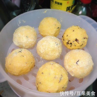 好吃|好吃不胖的玉米面菜团子