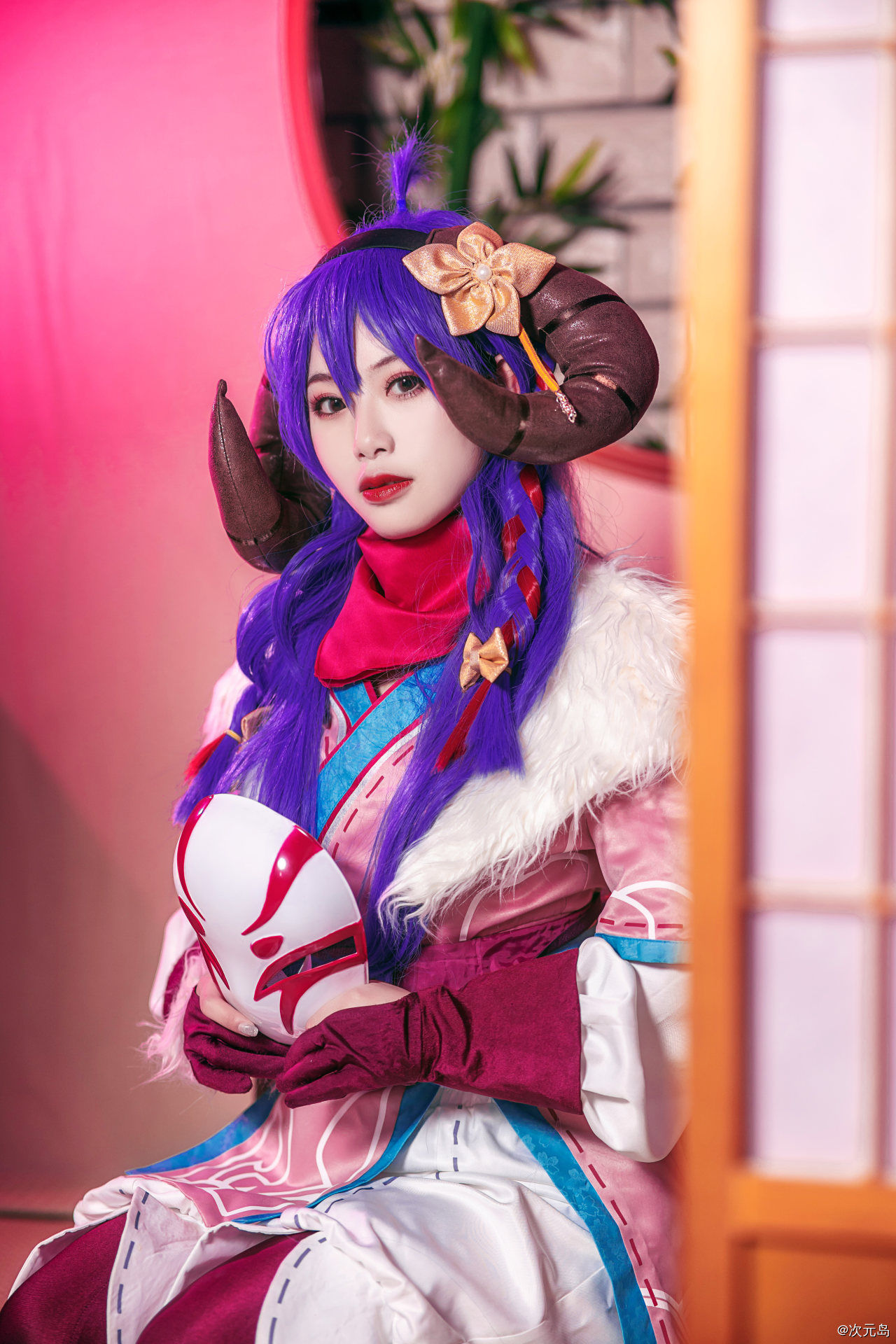 cospl英雄联盟LOL 灵魂莲华阿狸cosplay