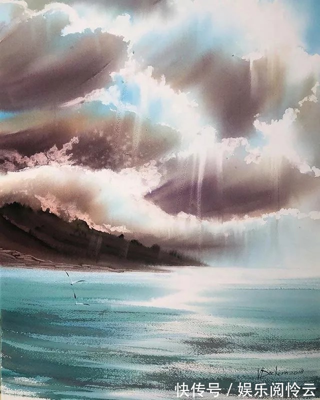 屏保$充满仙气的水彩画，每一张都可以用来做屏保！