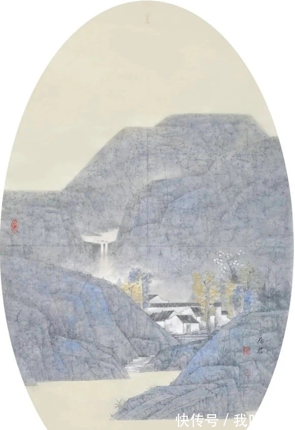 房军#工写之间,山东画院房军山水画