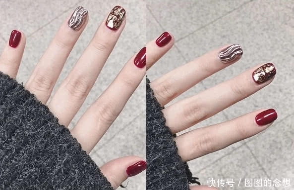 最近“发光”美甲火了,图一银白有气质,图四美的让人心动!