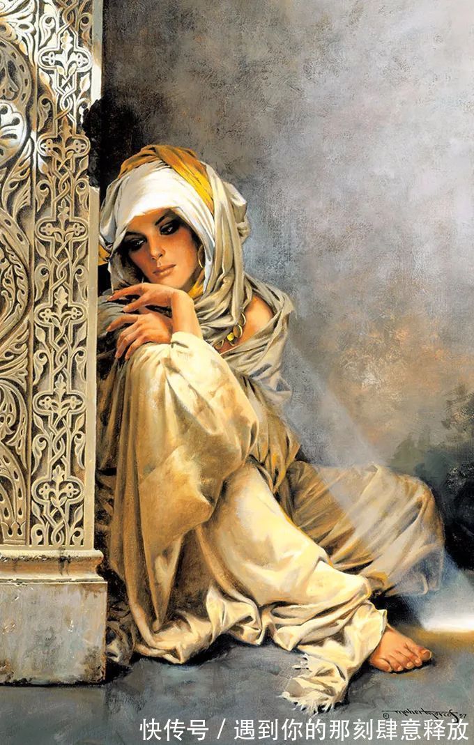 马希尔·摩科斯&优雅浪漫的绘画,太美!真想钻进他的画里!