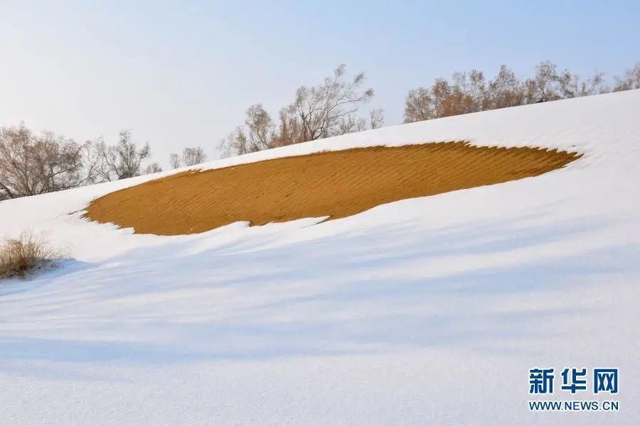 #打卡昌吉 沙漠雪景唯美壮观