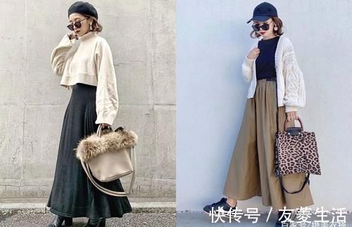 半身裙 仅156cm的她,凭什么会穿?日本素人“显高穿搭”,惊艳高级