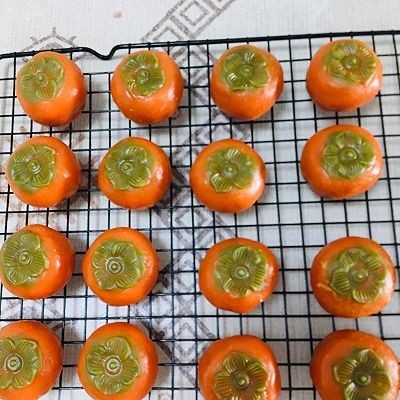 抹茶粉|广式金沙奶黄柿子月饼