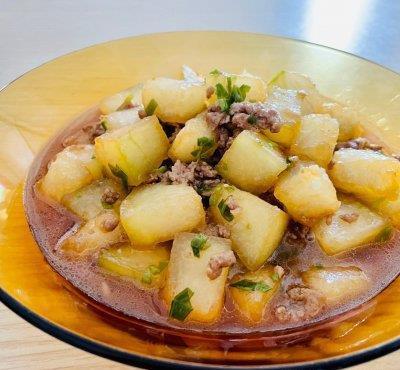 鲜香|鲜香下饭的超级好吃的肉末冬瓜，你喜欢吗？
