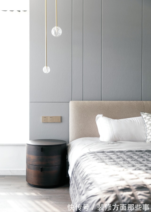 主卧|230㎡黑白搭配,简约而不失高级感