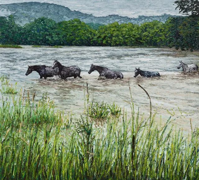加拿大画家马特·巴恩的风景油画,笔触流畅,大美