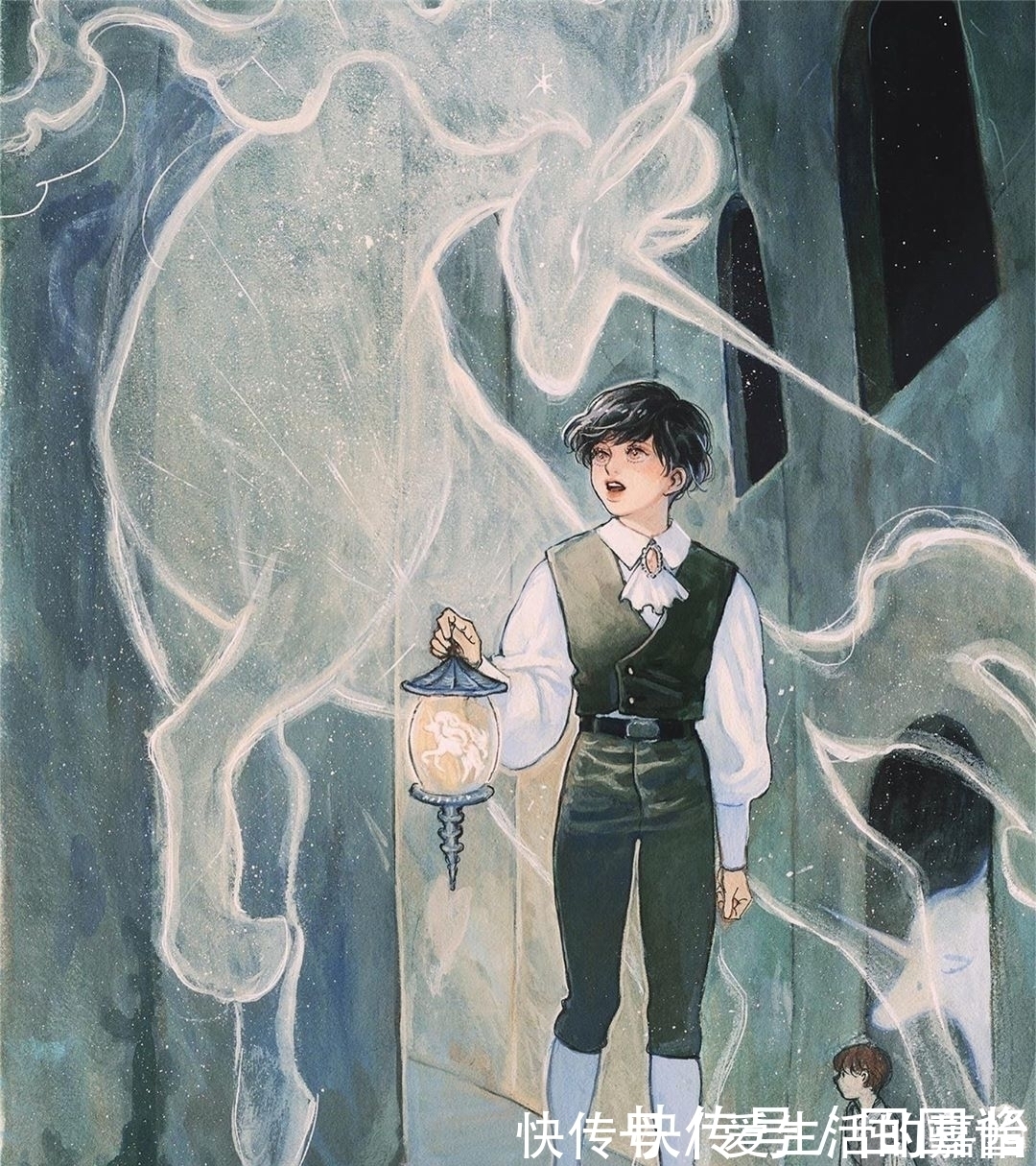 jiojio!看她画水彩都好治愈,她的插画人物随意、慵懒