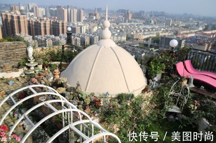 花草|历时一年,在31楼打造300㎡“屋顶花园”,如今美成了仙境