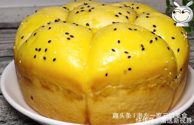 豆沙6|面粉别蒸馒头了，教你面包懒人做法，不烤不蒸，松软香甜又拉丝